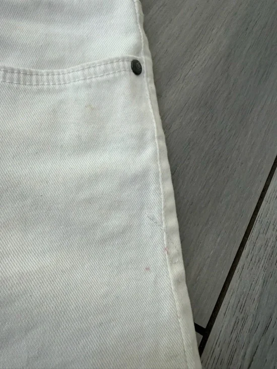 White Jean Shorts - Picture 12 of 12